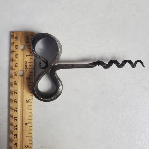 Hand Forged Iron Corkscrew - Picture 7 of 7